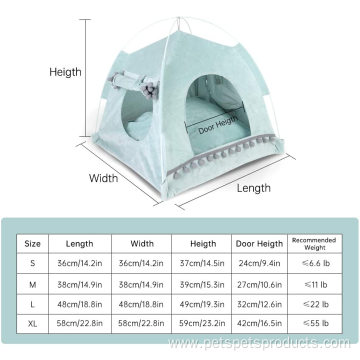 Cozy Tent Puppy Kitty House Indoor Pet Bed